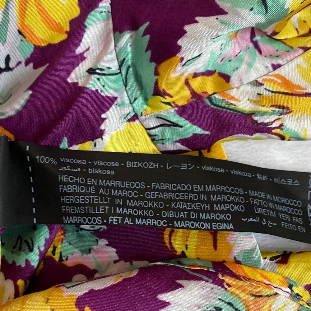 Zara Purple Floral Shirt